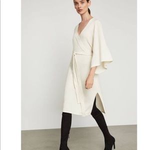 BCBG Kimono faux wrap sweater dress